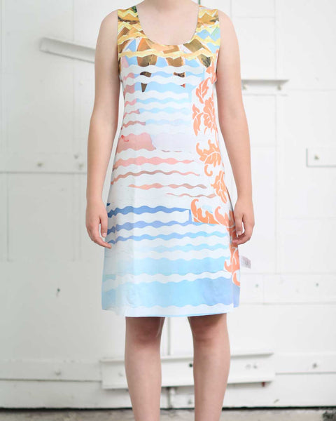 Sleeveless A-Line Reversible Dress from ANIMAPOP print 204