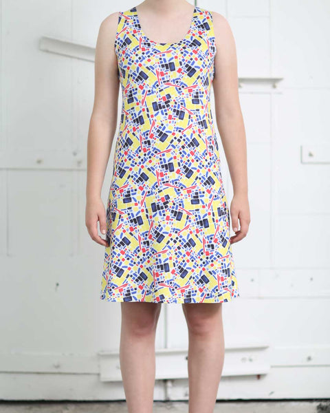 Sleeveless A-Line Reversible Dress from ANIMAPOP print 307